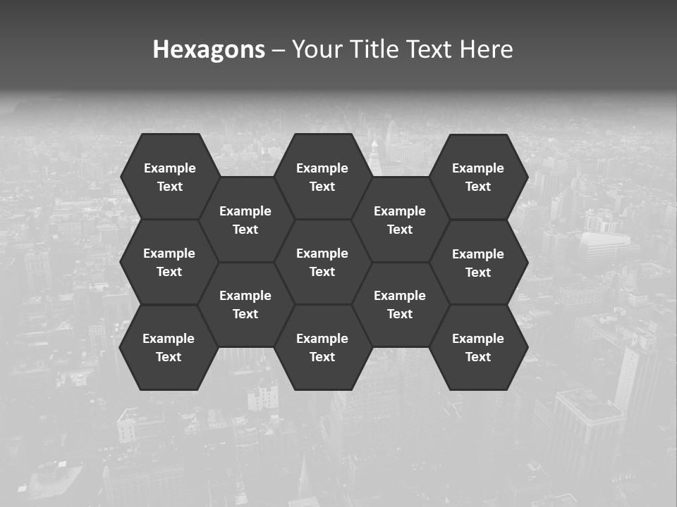 Sunset Skyscraper View PowerPoint Template