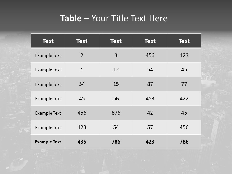 Sunset Skyscraper View PowerPoint Template
