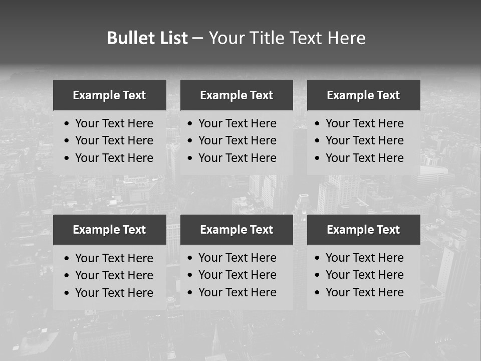 Sunset Skyscraper View PowerPoint Template