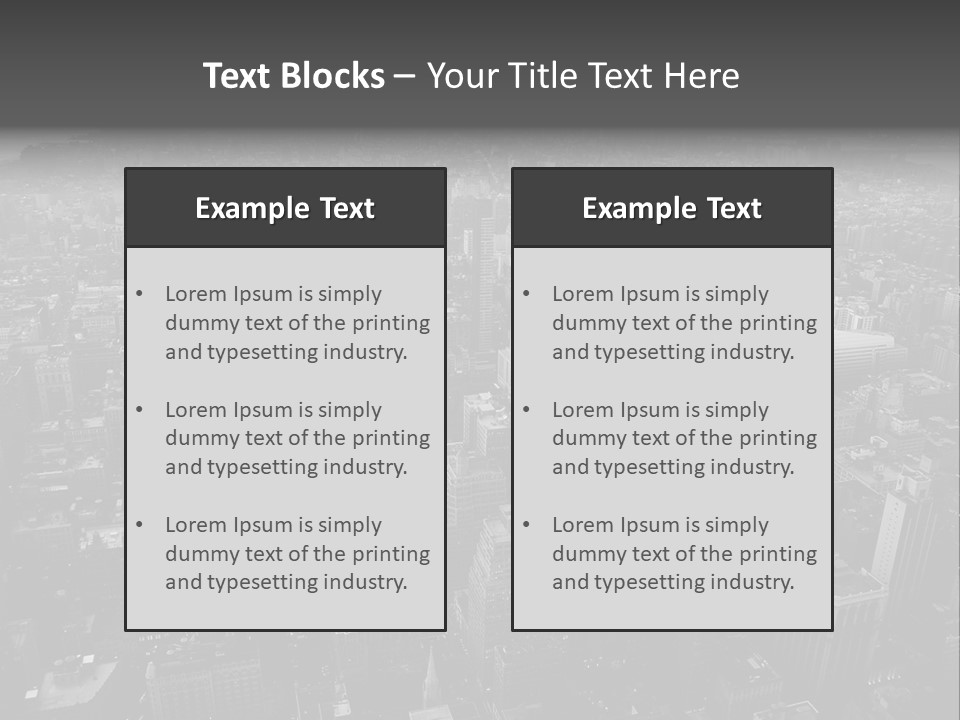 Sunset Skyscraper View PowerPoint Template