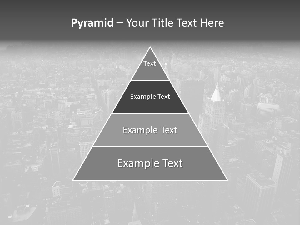 Sunset Skyscraper View PowerPoint Template