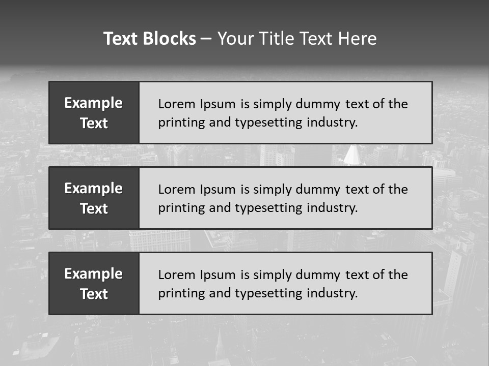 Sunset Skyscraper View PowerPoint Template