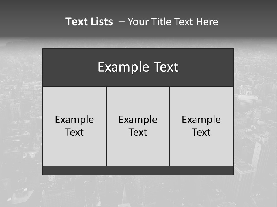 Sunset Skyscraper View PowerPoint Template