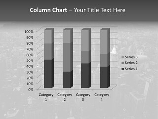 Sunset Skyscraper View PowerPoint Template