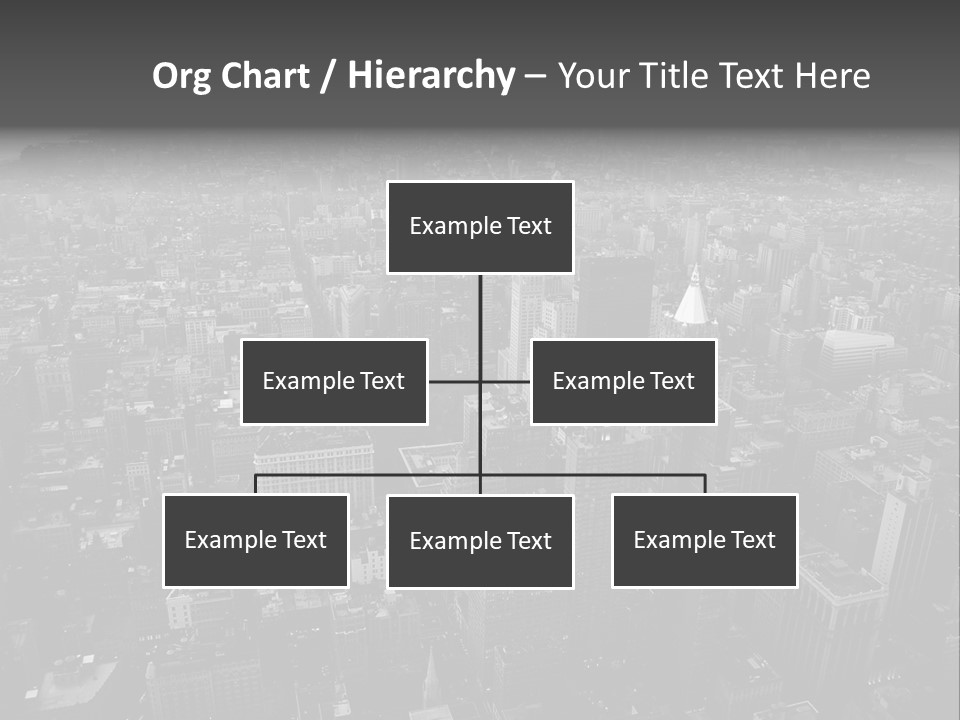 Sunset Skyscraper View PowerPoint Template