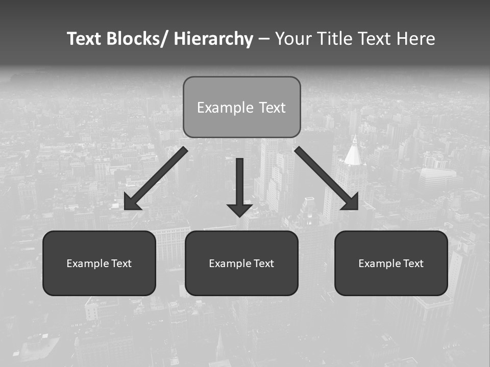 Sunset Skyscraper View PowerPoint Template