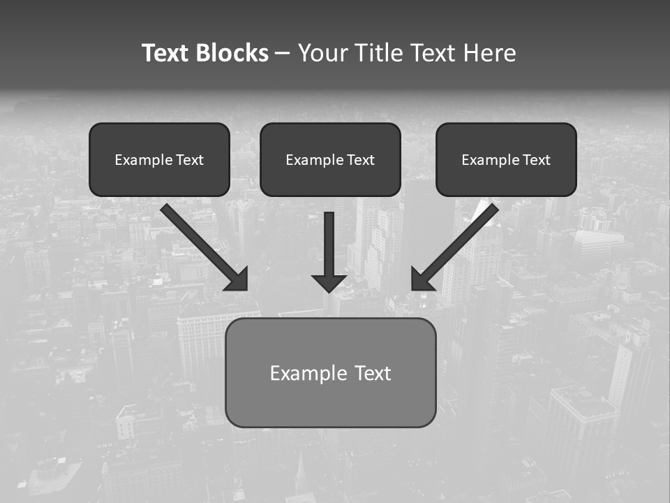 Sunset Skyscraper View PowerPoint Template
