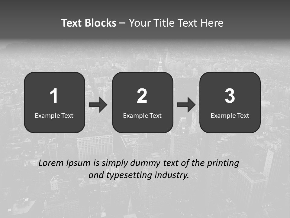 Sunset Skyscraper View PowerPoint Template