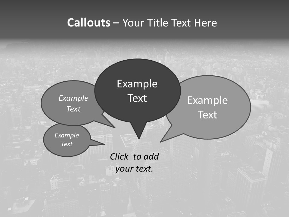 Sunset Skyscraper View PowerPoint Template