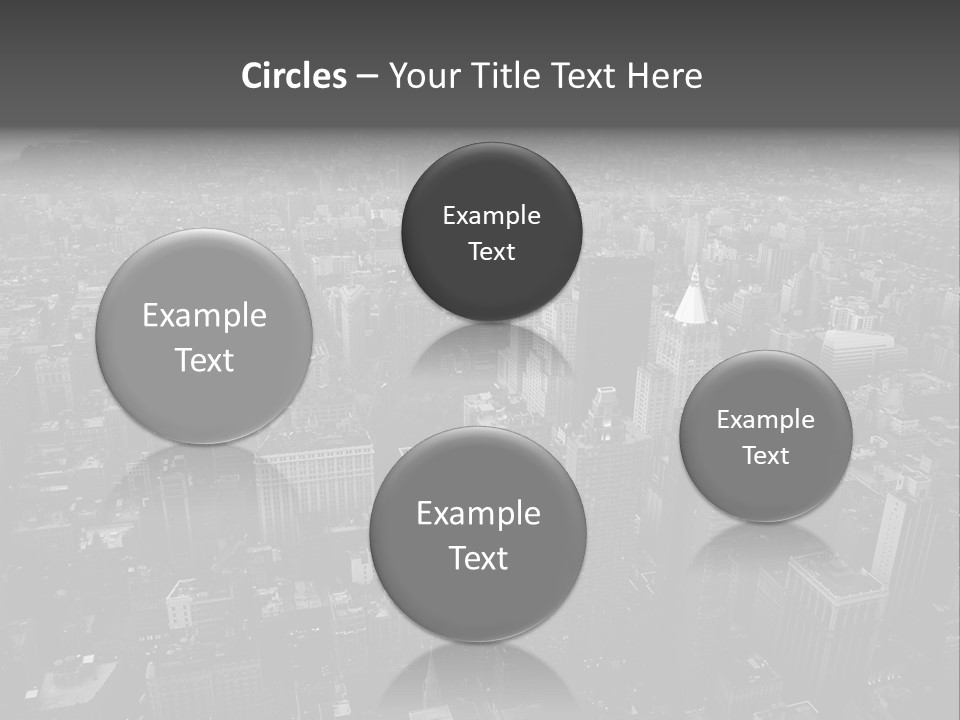 Sunset Skyscraper View PowerPoint Template