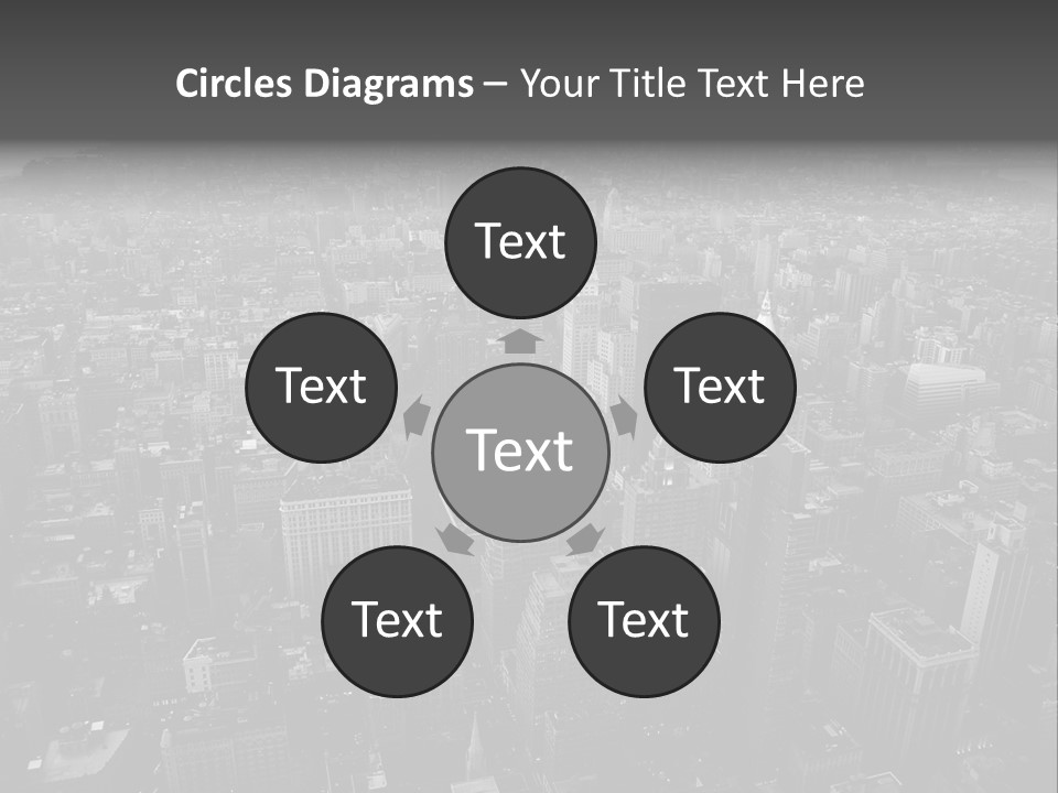 Sunset Skyscraper View PowerPoint Template