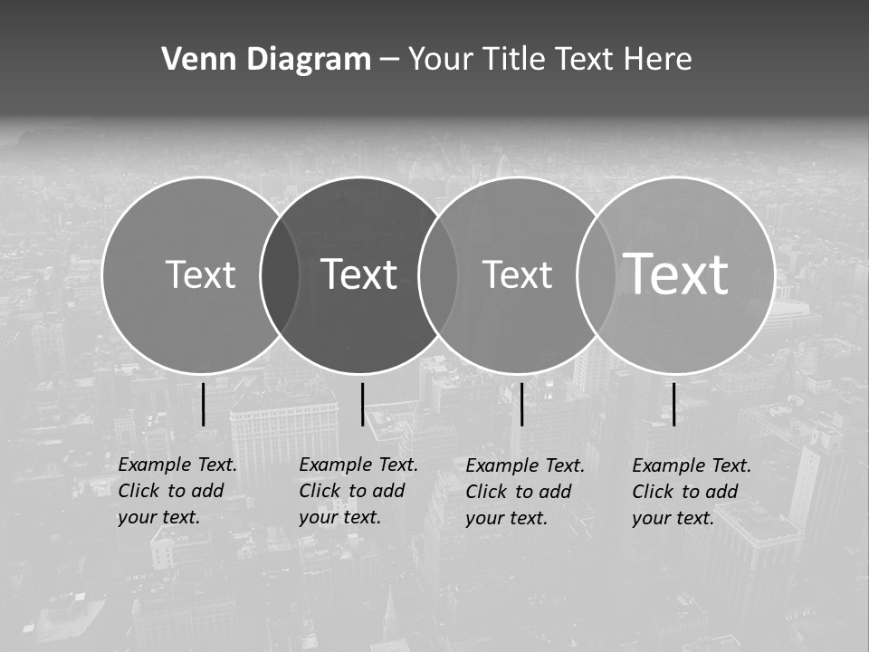 Sunset Skyscraper View PowerPoint Template