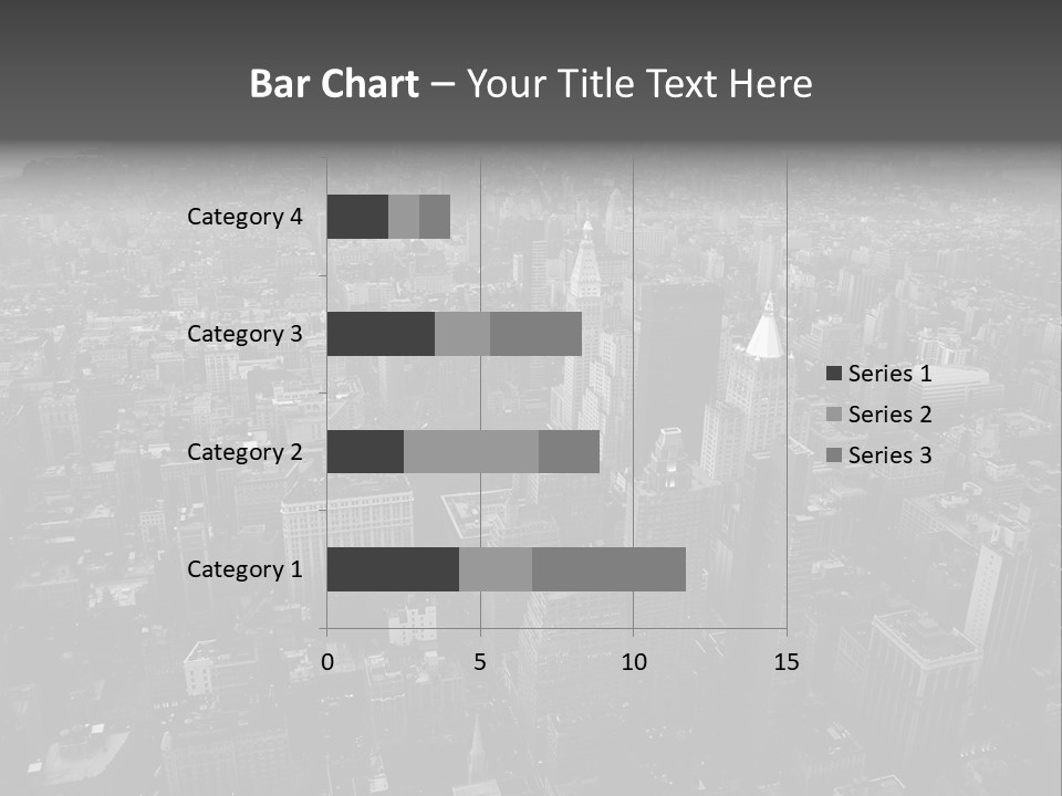 Sunset Skyscraper View PowerPoint Template