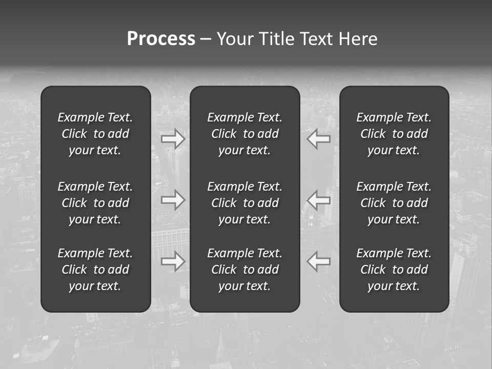 Sunset Skyscraper View PowerPoint Template