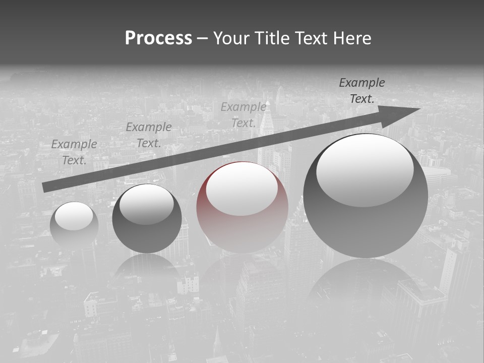 Sunset Skyscraper View PowerPoint Template