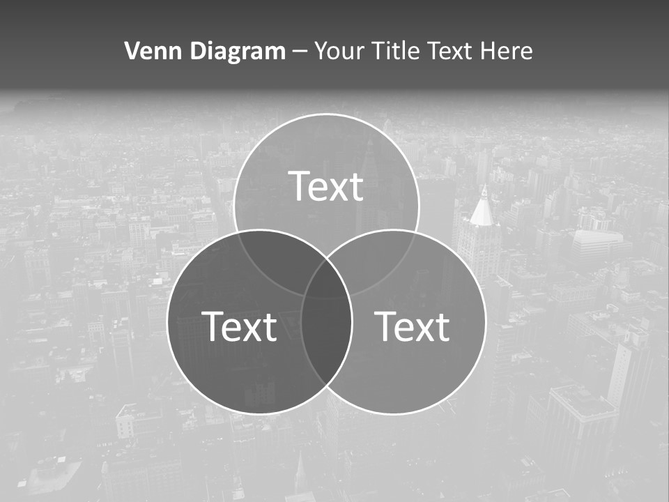 Sunset Skyscraper View PowerPoint Template