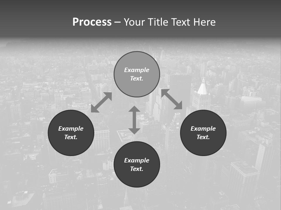 Sunset Skyscraper View PowerPoint Template