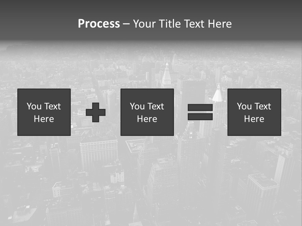 Sunset Skyscraper View PowerPoint Template