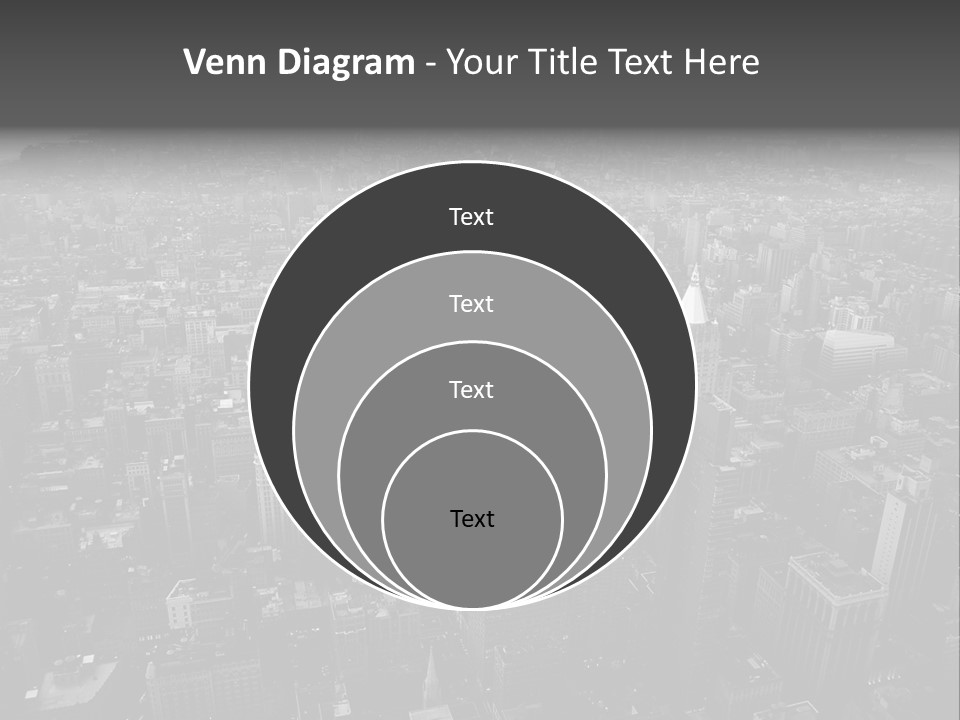 Sunset Skyscraper View PowerPoint Template