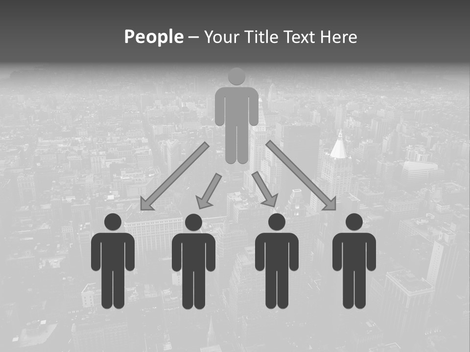 Sunset Skyscraper View PowerPoint Template