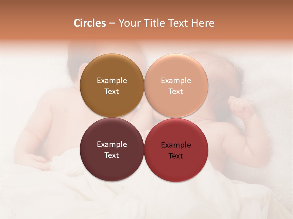 Newborn Child Twins Baby Baby PowerPoint Template