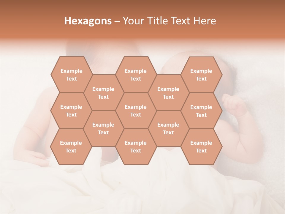 Newborn Child Twins Baby Baby PowerPoint Template