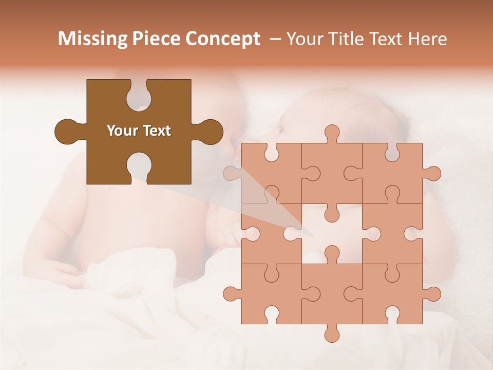 Newborn Child Twins Baby Baby PowerPoint Template