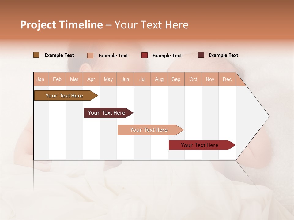 Newborn Child Twins Baby Baby PowerPoint Template