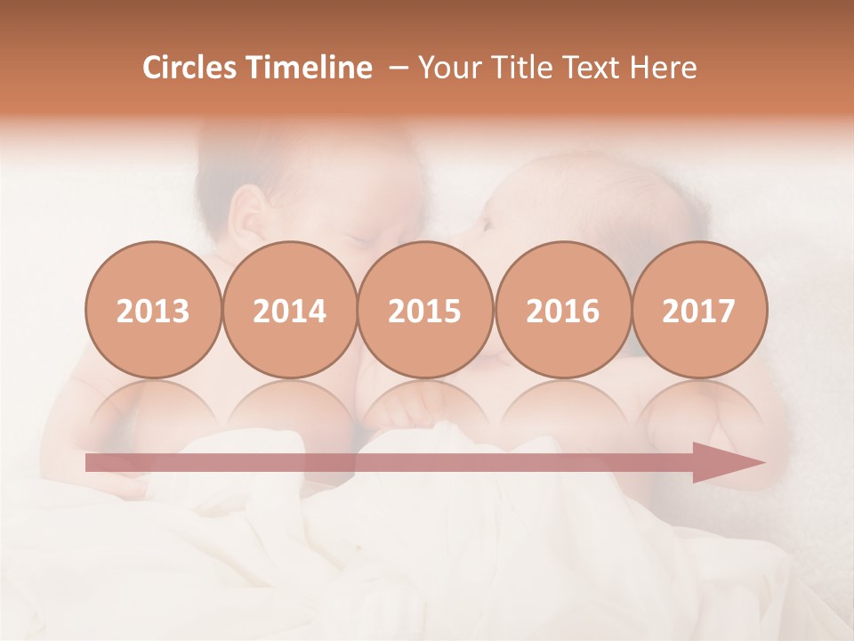 Newborn Child Twins Baby Baby PowerPoint Template