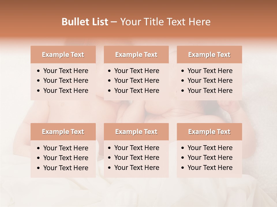 Newborn Child Twins Baby Baby PowerPoint Template