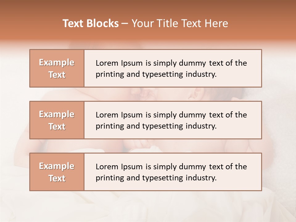 Newborn Child Twins Baby Baby PowerPoint Template