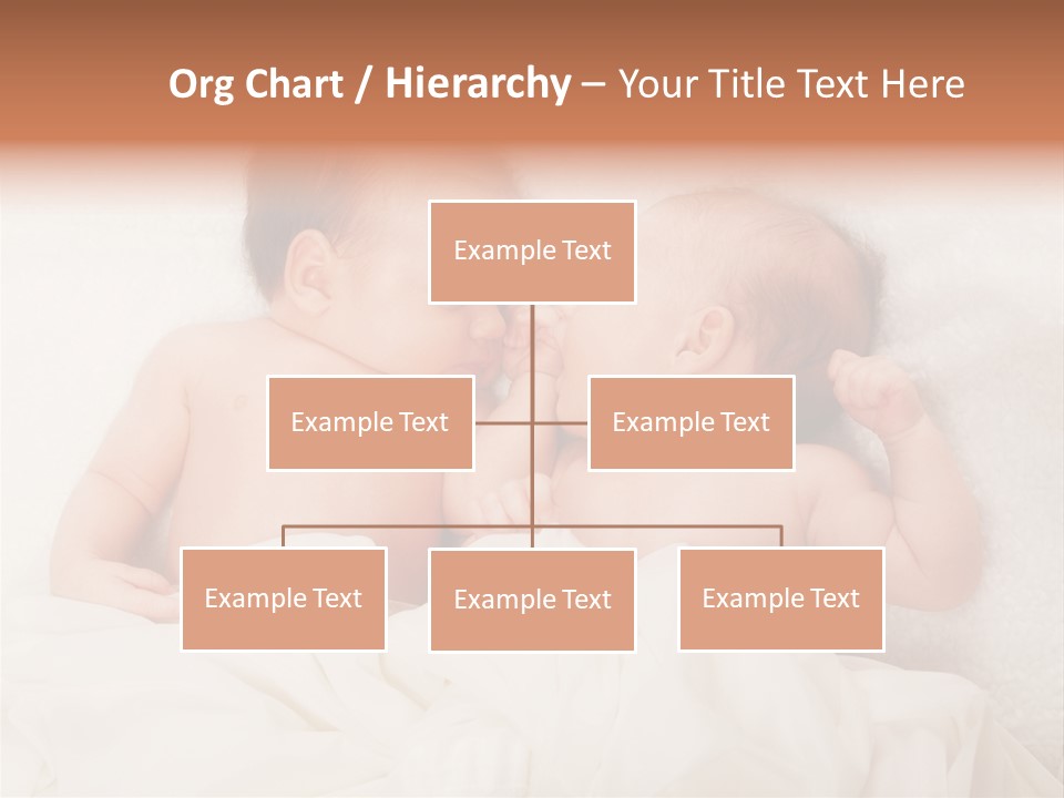 Newborn Child Twins Baby Baby PowerPoint Template