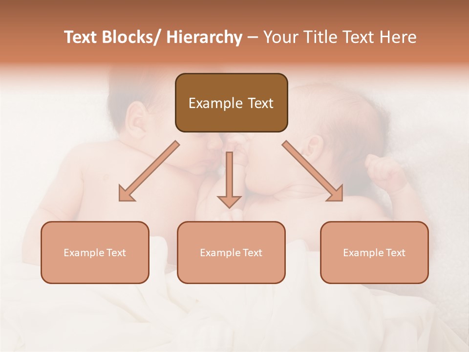 Newborn Child Twins Baby Baby PowerPoint Template
