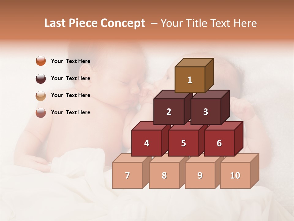 Newborn Child Twins Baby Baby PowerPoint Template