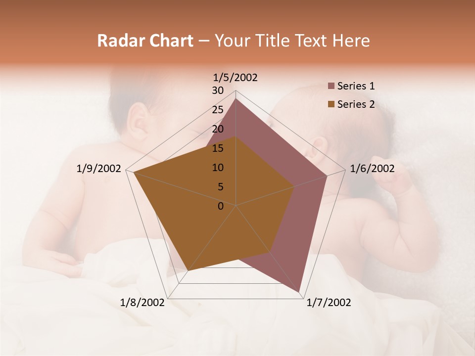 Newborn Child Twins Baby Baby PowerPoint Template