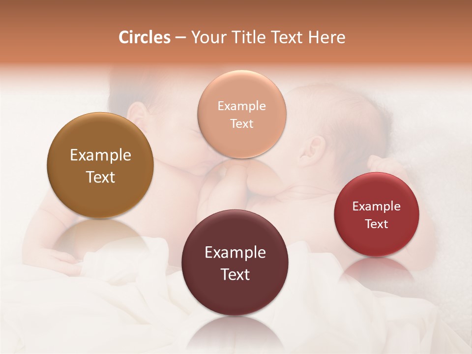 Newborn Child Twins Baby Baby PowerPoint Template