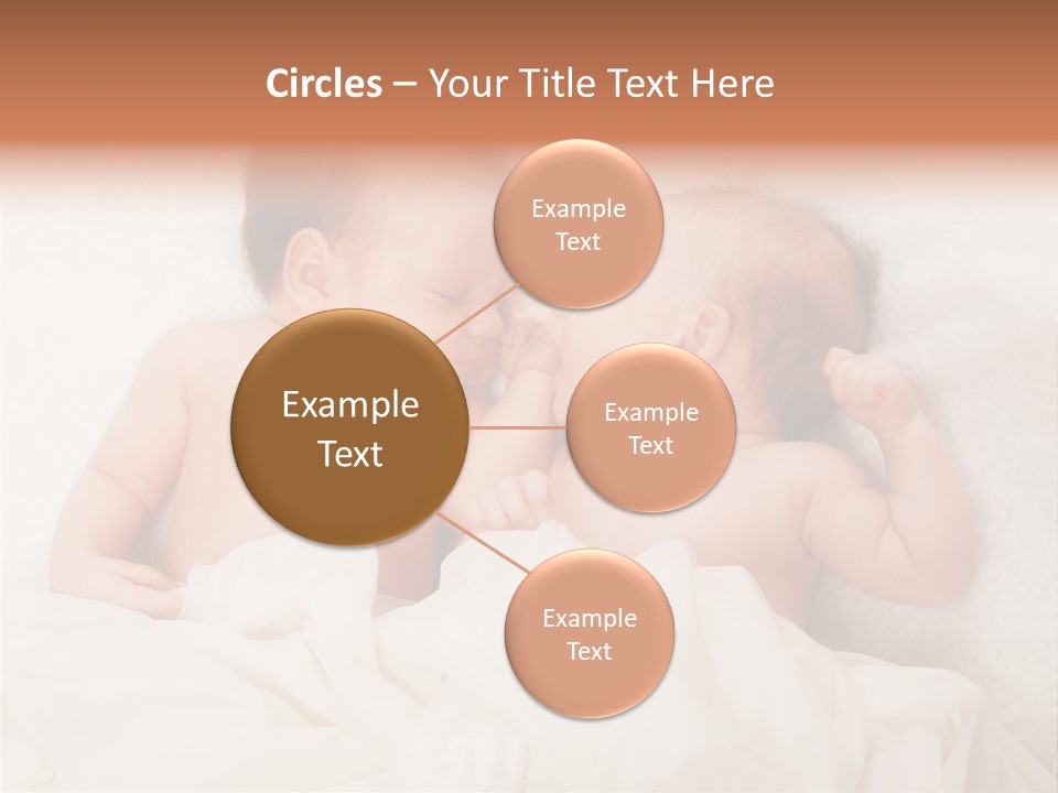 Newborn Child Twins Baby Baby PowerPoint Template
