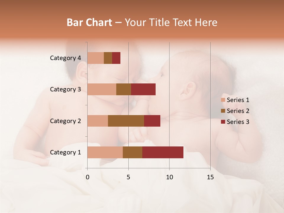 Newborn Child Twins Baby Baby PowerPoint Template