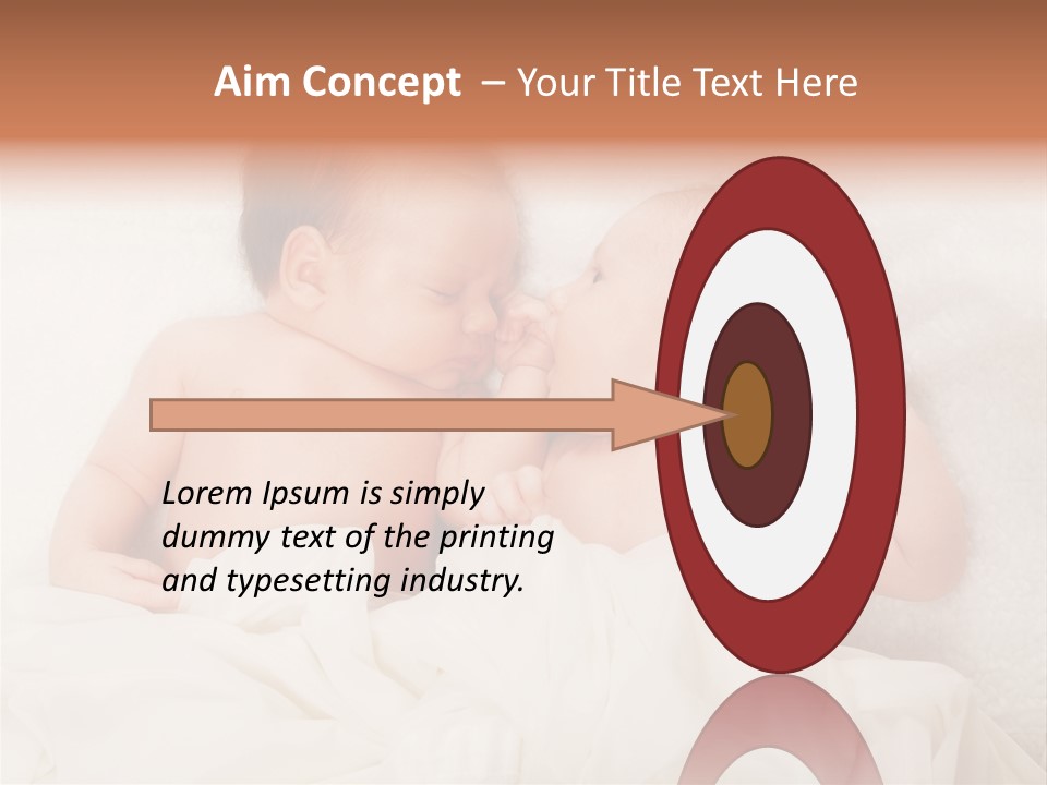 Newborn Child Twins Baby Baby PowerPoint Template