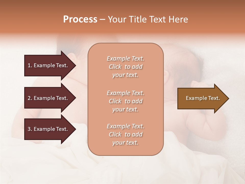 Newborn Child Twins Baby Baby PowerPoint Template