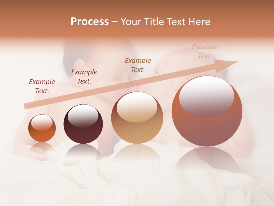 Newborn Child Twins Baby Baby PowerPoint Template