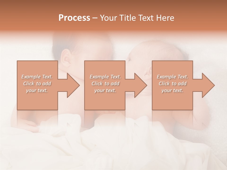 Newborn Child Twins Baby Baby PowerPoint Template