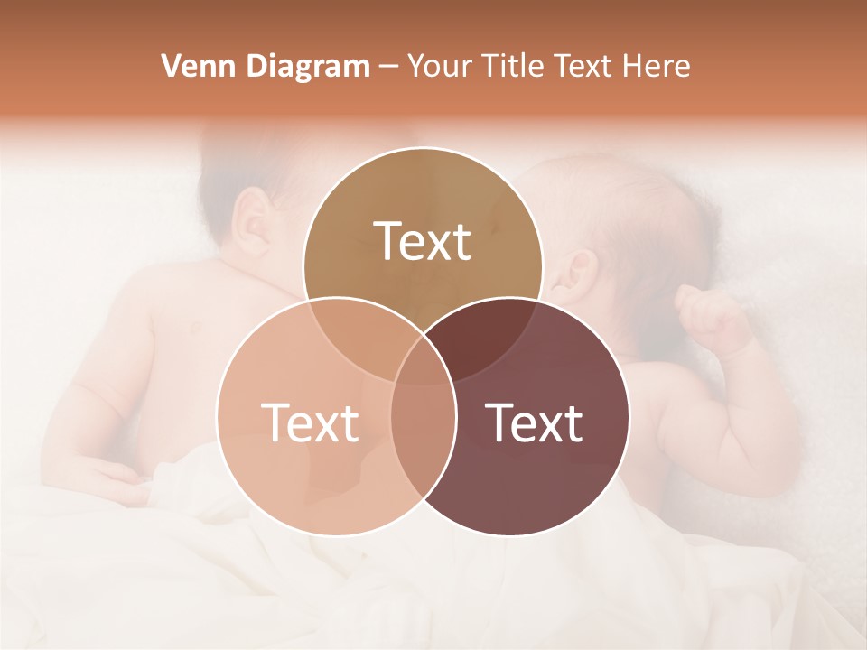 Newborn Child Twins Baby Baby PowerPoint Template