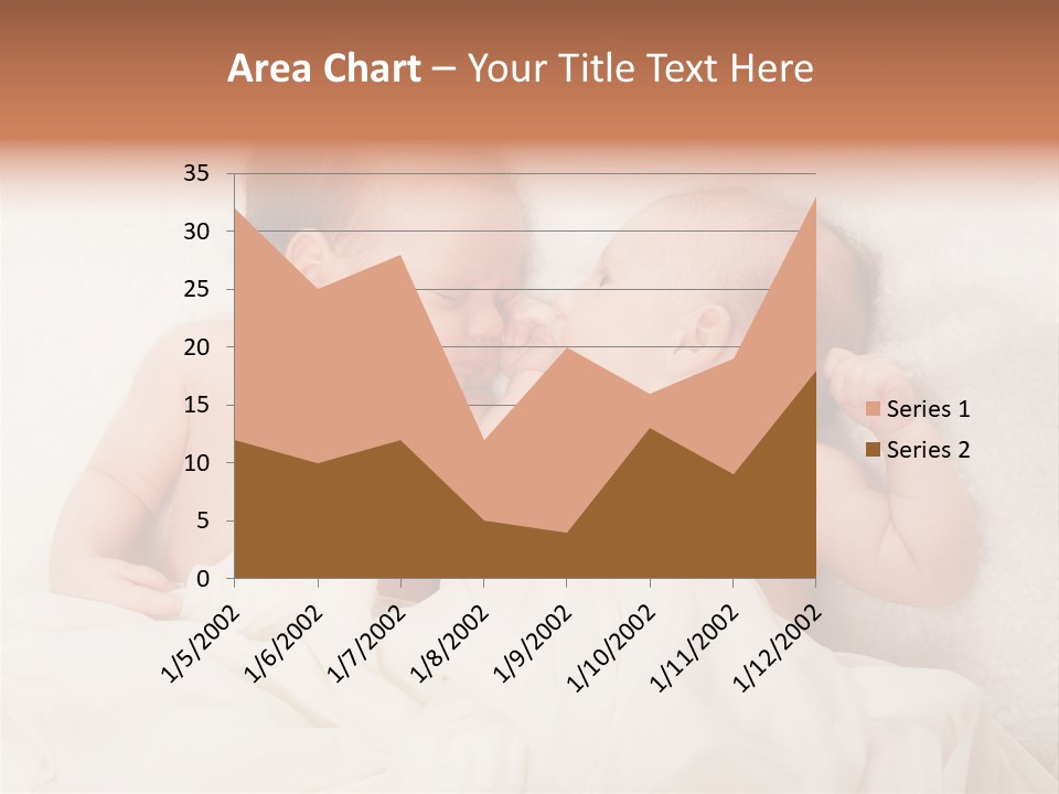 Newborn Child Twins Baby Baby PowerPoint Template