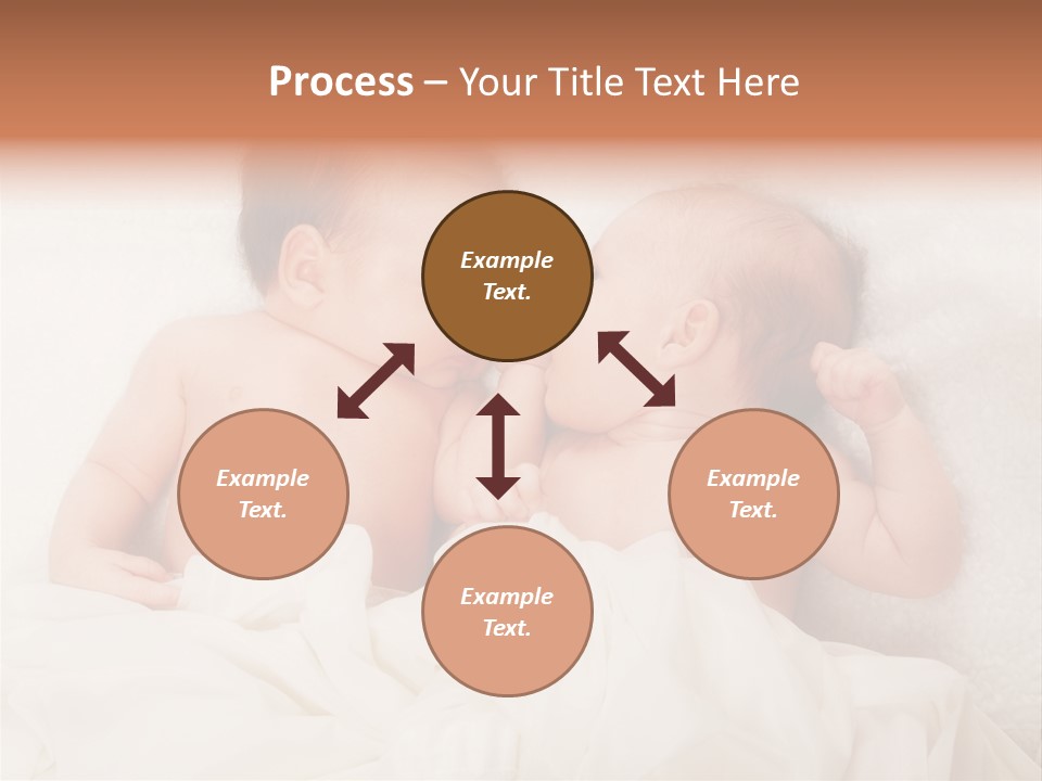 Newborn Child Twins Baby Baby PowerPoint Template