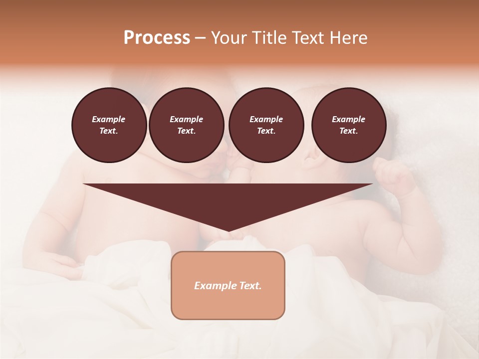 Newborn Child Twins Baby Baby PowerPoint Template