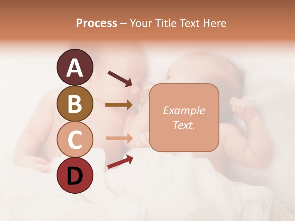 Newborn Child Twins Baby Baby PowerPoint Template