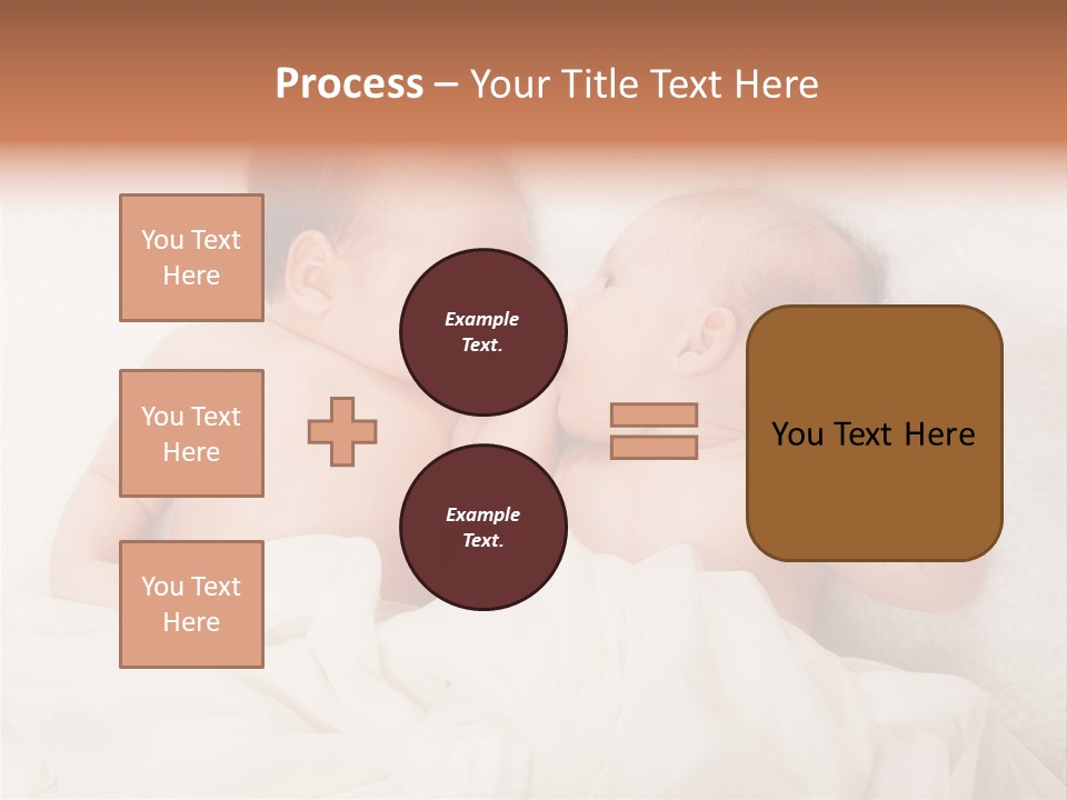 Newborn Child Twins Baby Baby PowerPoint Template