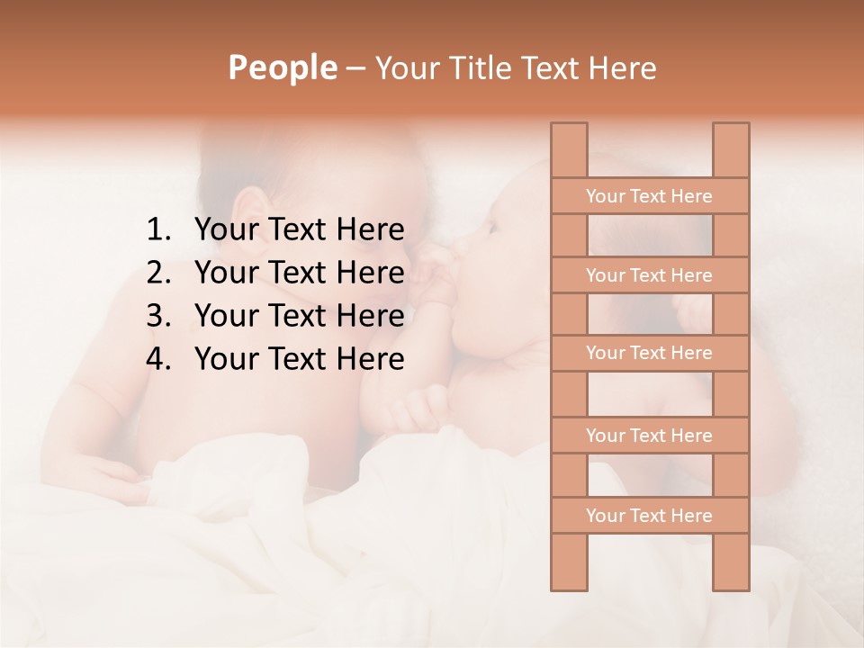Newborn Child Twins Baby Baby PowerPoint Template