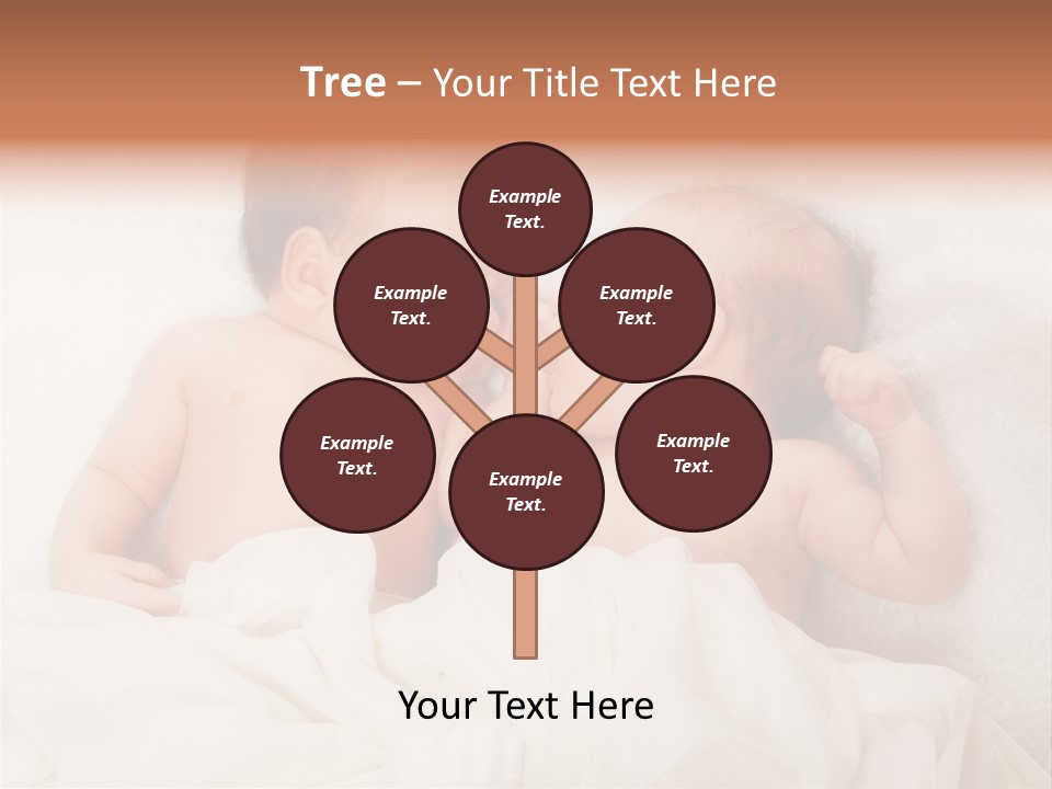 Newborn Child Twins Baby Baby PowerPoint Template